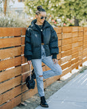 Alina Pocketed Puffer Jacket - Black - FINAL SALE ALL-001