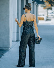 Starry Night Sequin Jumpsuit - Black Ins Street