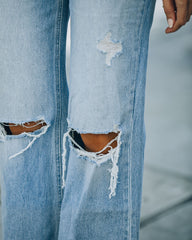 PREORDER - Davi High Rise Distressed 90s Flare Denim Ins Street