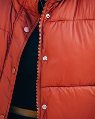 Sugar Bowl Pocketed Puffer Jacket - Brick Ins Street