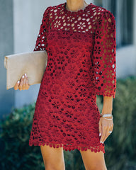 Cecily Crochet Shift Dress - FINAL SALE Ins Street