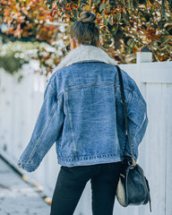 Boone Pocketed Faux Fur Denim Jacket - FINAL SALE InsStreet