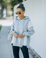 Kyrie Cotton Blend Hoodie - Heather Grey Ins Street