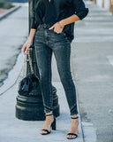 Diane High Rise Frayed Ankle Skinny Ins Street