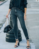 Diane High Rise Frayed Ankle Skinny Ins Street