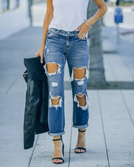 Jude Distressed Boyfriend Denim - FINAL SALE Ins Street