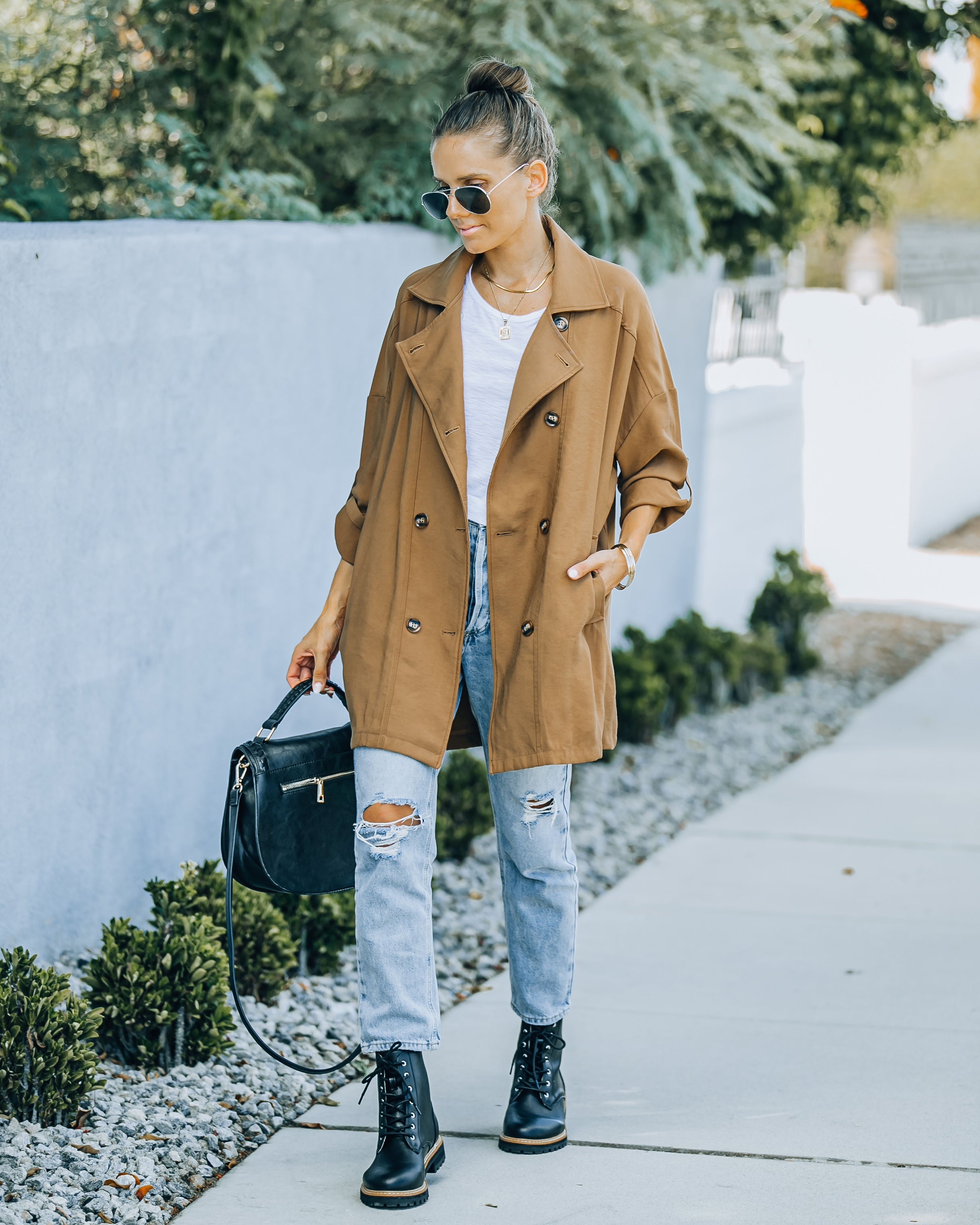 Karmen Pocketed Lightweight Trench Coat - FINAL SALE Ins Street