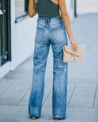 Warren High Rise Distressed 90's Flare Denim Ins Street