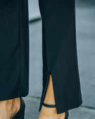 Lyle Pocketed High Rise Slit Front Trousers Ins Street