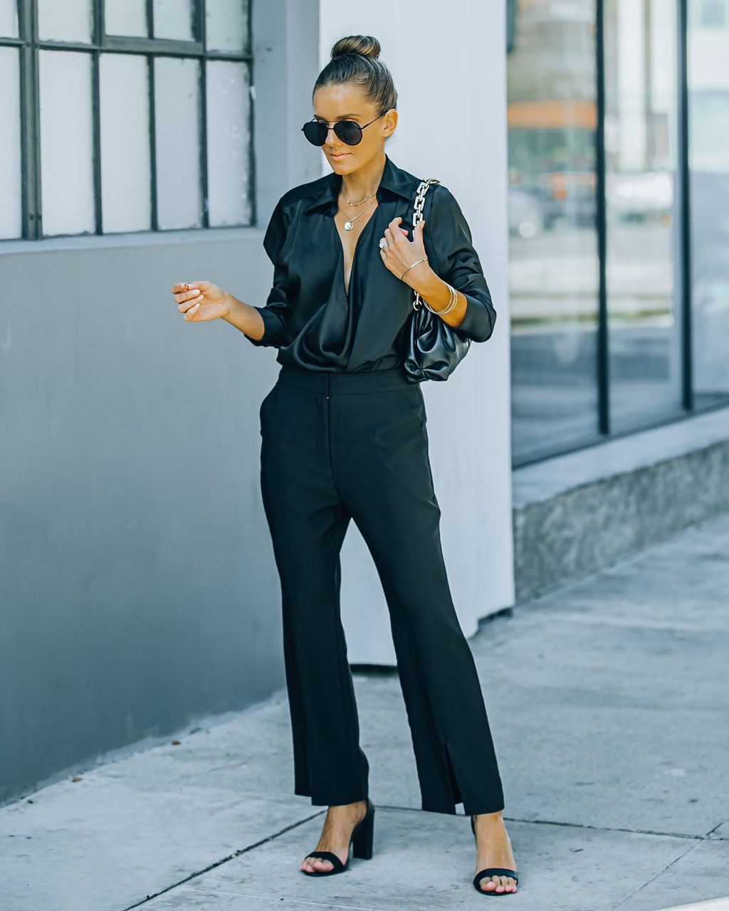 Lyle Pocketed High Rise Slit Front Trousers Ins Street