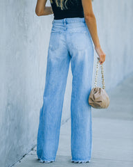 Zaya High Rise Distressed Denim Ins Street