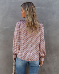 Falling Quickly Printed Blouse Ins Street