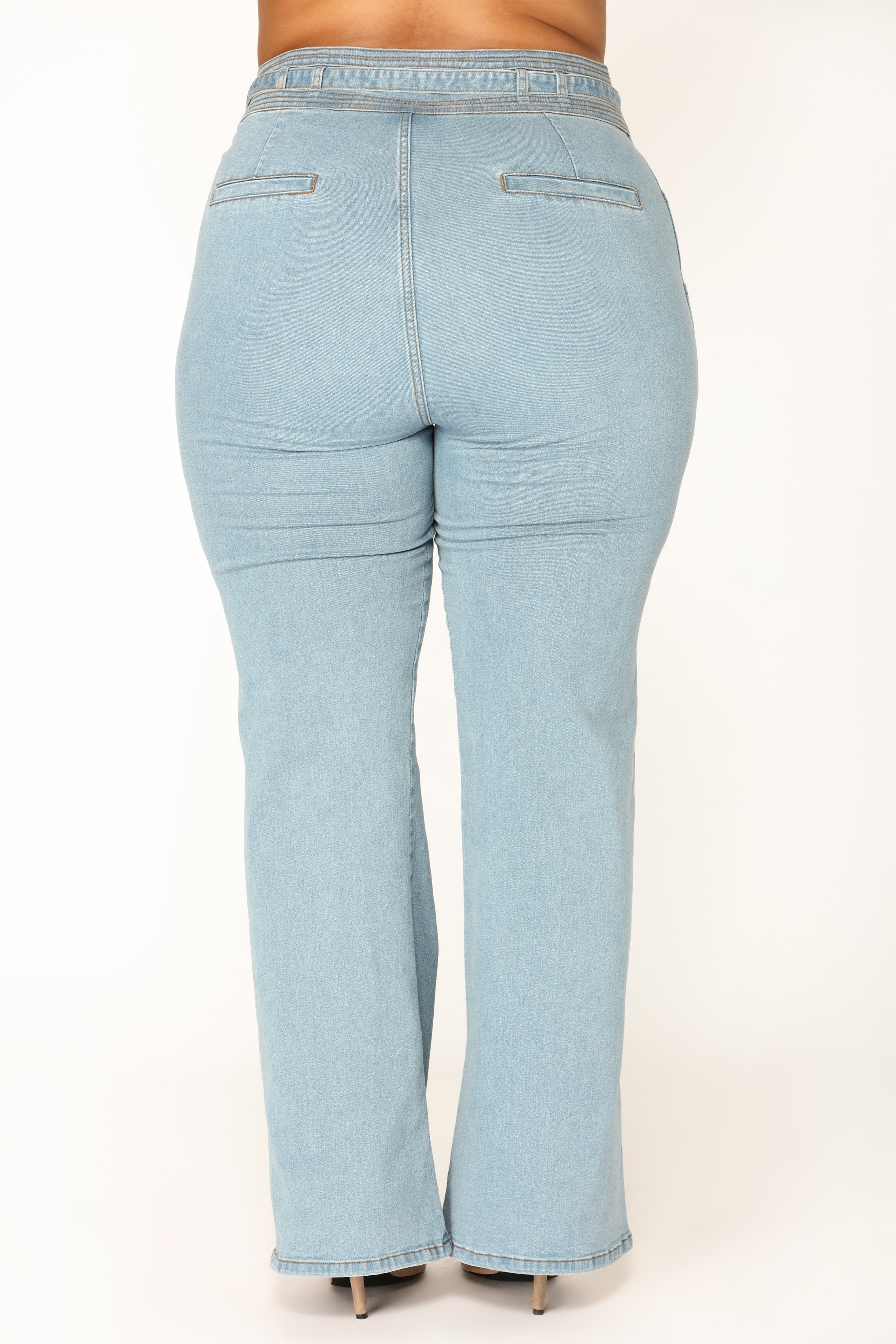 Feel the Funk Bell Bottom Jeans - Medium Blue Wash Ins Street