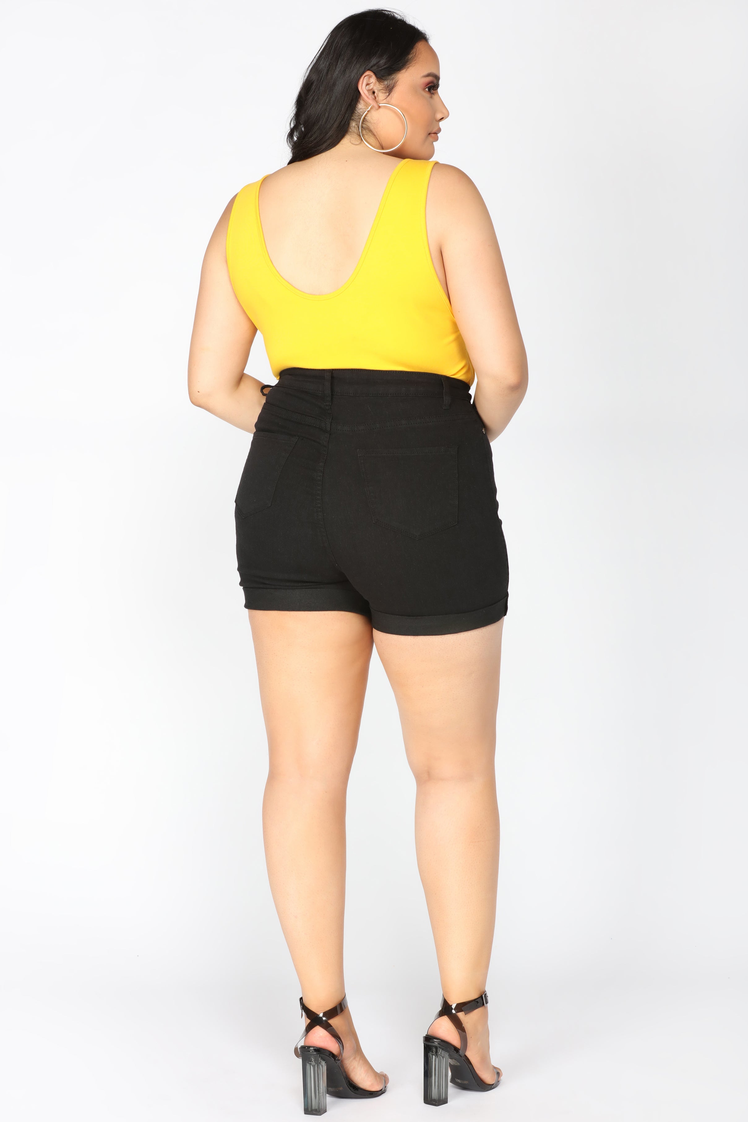 Madelyn Denim Shorts - Black Ins Street