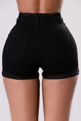 Madelyn Denim Shorts - Black Ins Street