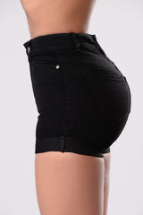 Madelyn Denim Shorts - Black Ins Street