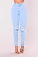 Do My Dance High Waist Jeans - Light Ins Street