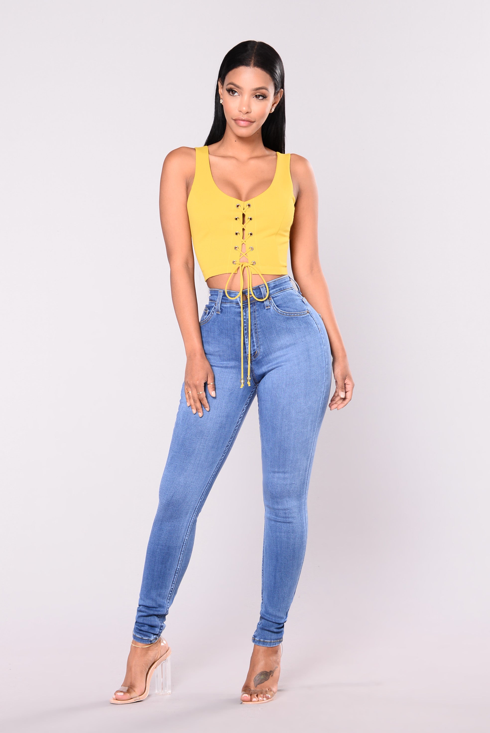 Precious Fit High Waisted Jean - Medium Ins Street