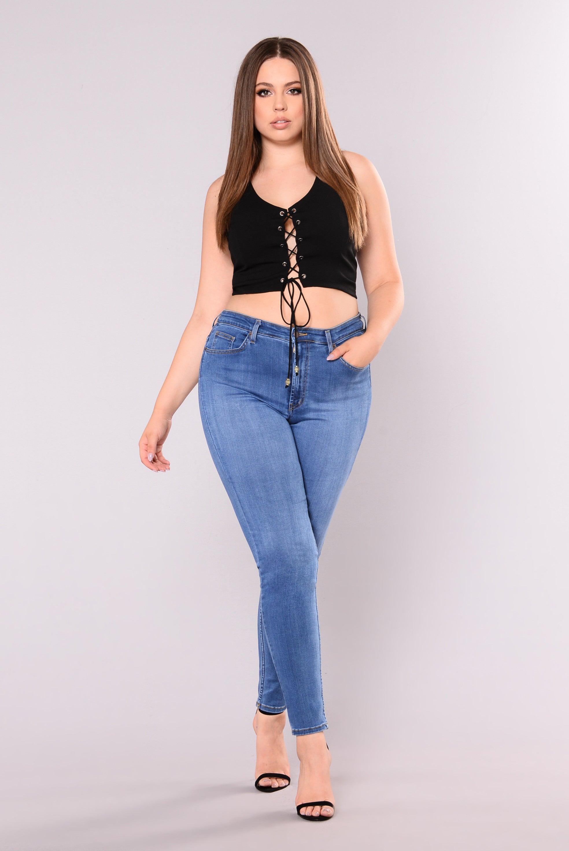 Precious Fit High Waisted Jean - Medium Ins Street