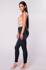 A Girl Like Me Jeans - Dark Denim Ins Street