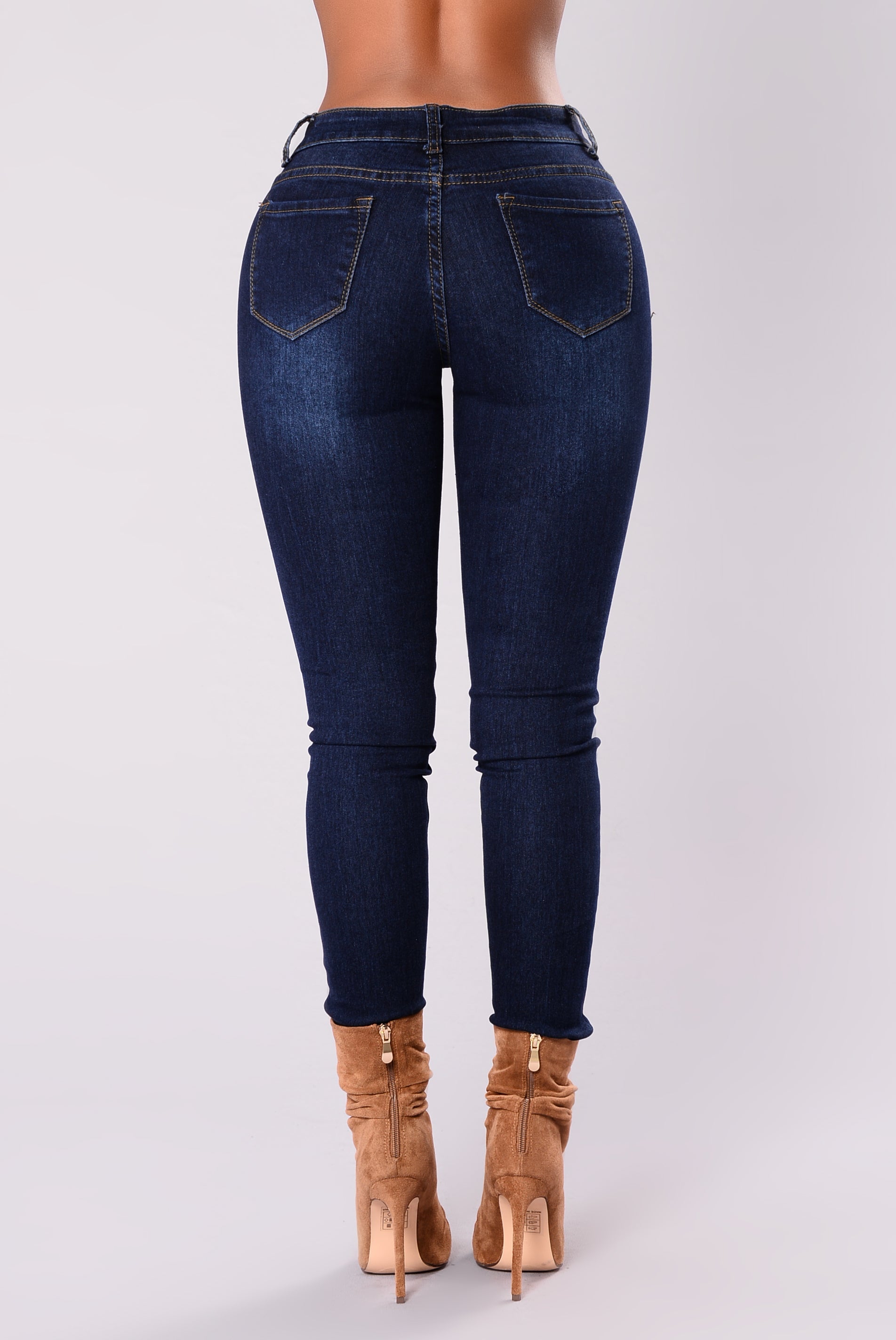 Make Some Noise Skinny Jeans - Dark Denim Ins Street