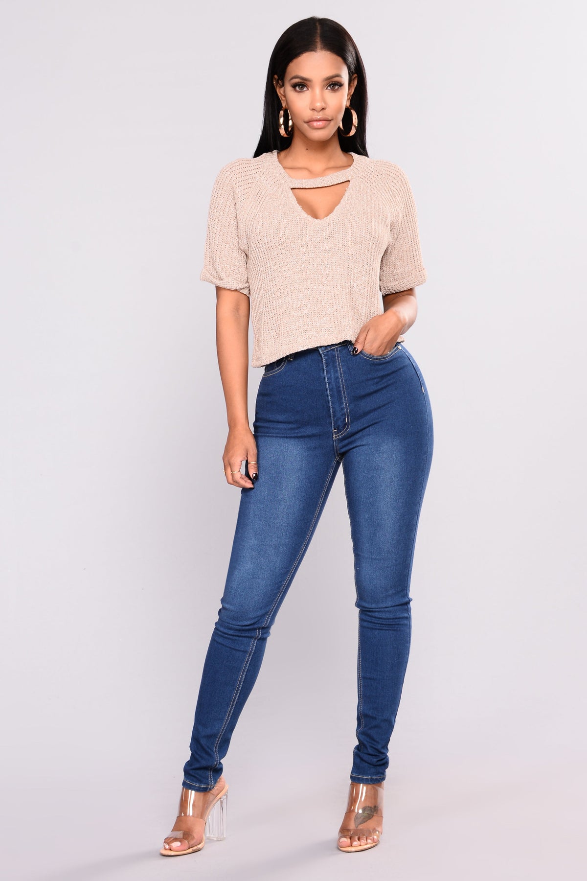 Guess Who Skinny Jeans - Medium Blue Wash Ins Street