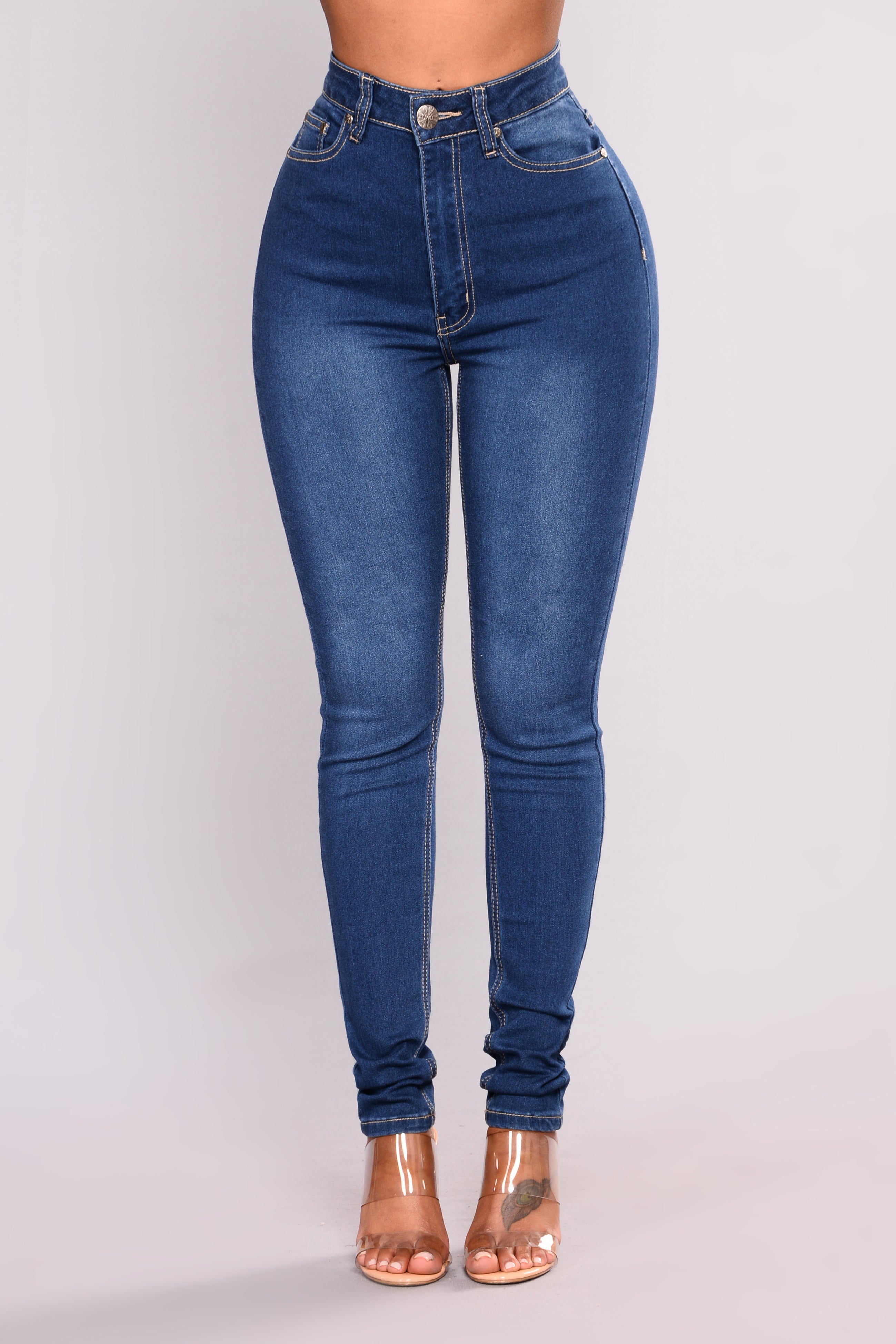 Guess Who Skinny Jeans - Medium Blue Wash Ins Street