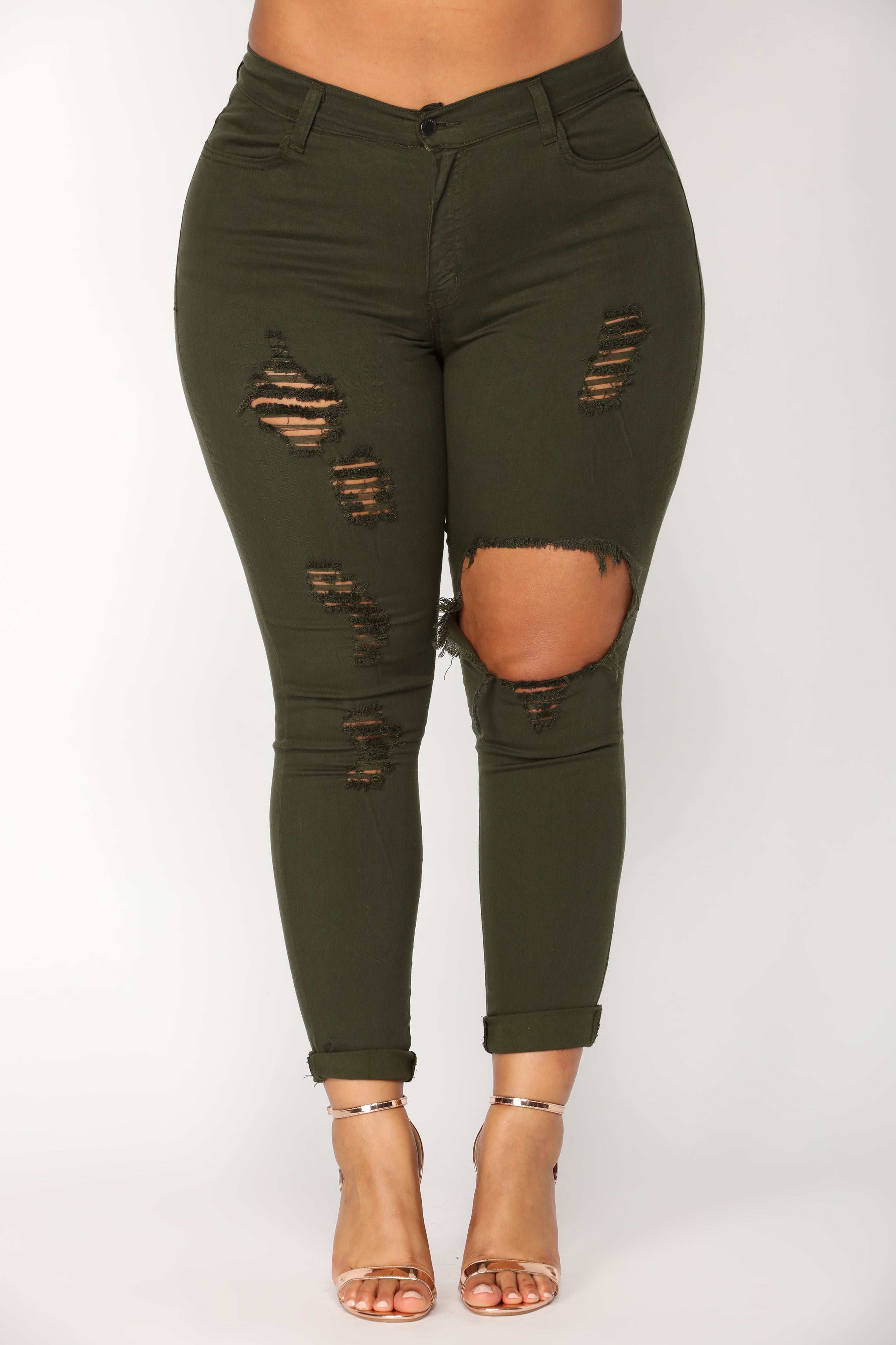 Glistening Jeans - Olive Ins Street