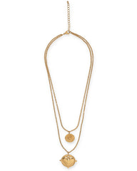 Gigi Double Coin Necklace Ins Street