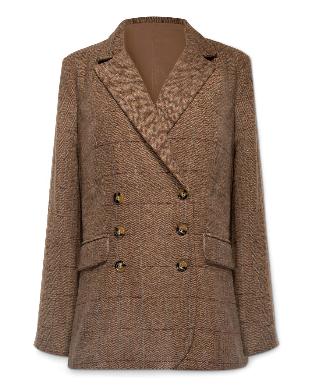 Glasgow Pocketed Herringbone Blazer Ins Street