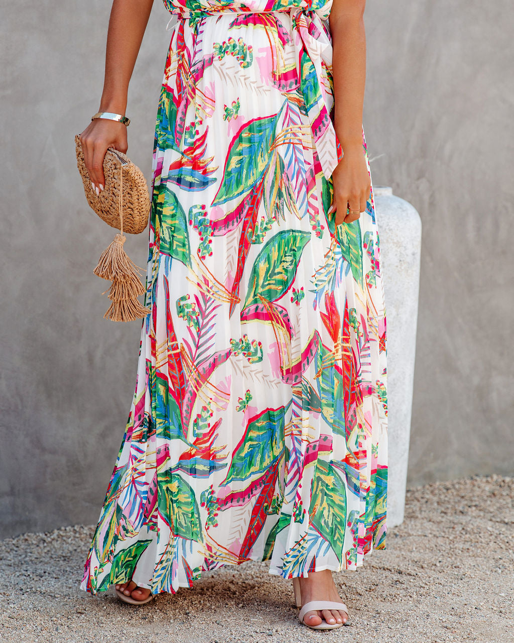 Greenhouse Pleated Maxi Dress Ins Street