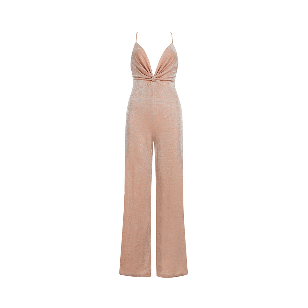 Strappy Sleeveless Backless Bodycon Jumpsuit Ins Street