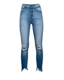 High + Mighty Distressed High Rise Skinny Ins Street