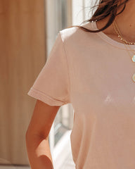 Hillary Cotton Tee - Camel Ins Street