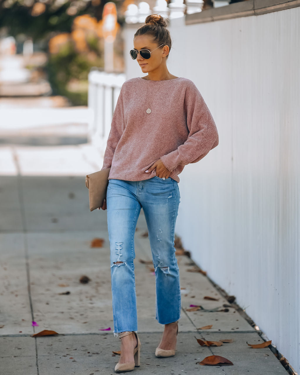 A Place To Call Home Chenille Dolman Sweater KOKO-001