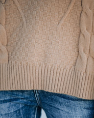 Winnie Cable Knit Sweater Vest - Light Camel Ins Street