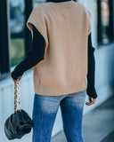 Winnie Cable Knit Sweater Vest - Light Camel Ins Street