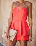 Your One + Only Strapless Romper - Poppy Ins Street