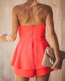 Your One + Only Strapless Romper - Poppy Ins Street