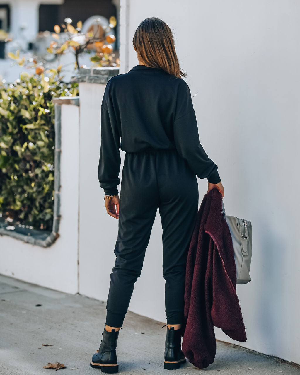 Athleisure Pocketed Knit Jumpsuit InsStreet