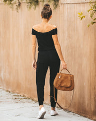 Weekend Worthy Pocketed Drawstring Jumpsuit - Black Ins Street