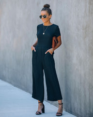 First Class Pocketed Jumpsuit - Black Ins Street