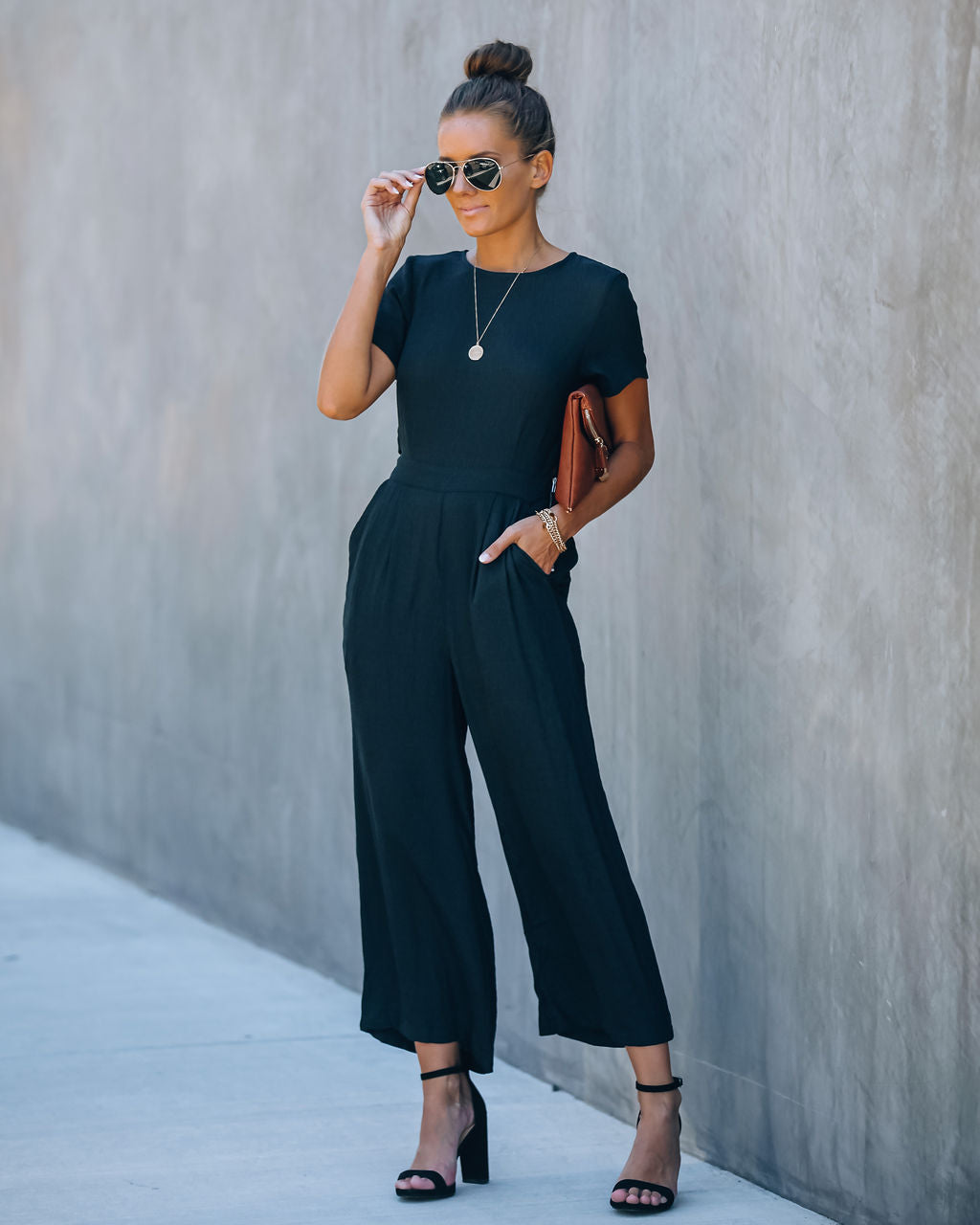 First Class Pocketed Jumpsuit - Black Ins Street