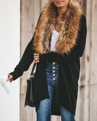 Nocturnal Faux Fur Cardigan Ins Street