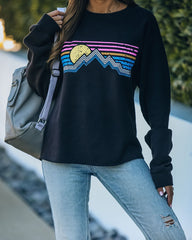 Watch The Sunset Cotton Blend Sweatshirt Ins Street