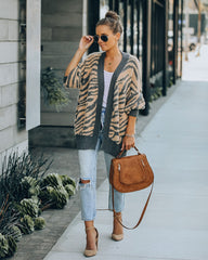 Marlene Knit Zebra Cardigan Ins Street