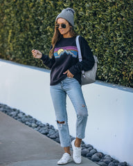 Watch The Sunset Cotton Blend Sweatshirt Ins Street