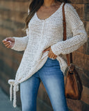 Sealed With A Bow Chunky Knit Sweater - Ivory Ins Street
