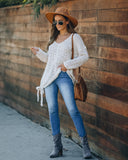 Sealed With A Bow Chunky Knit Sweater - Ivory Ins Street