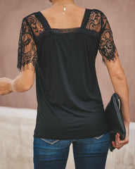 Sweet Side Lace Top - Black Ins Street